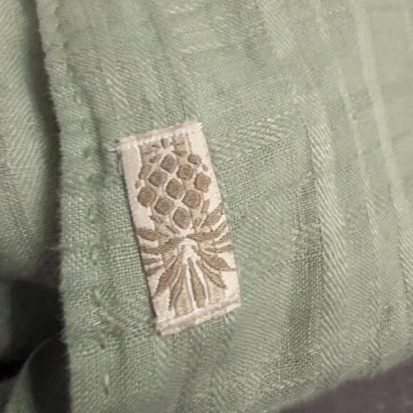 Tommy Bahama 100% Linen Green Short Sleeve Shirt – Size XL - Picture 13 of 13